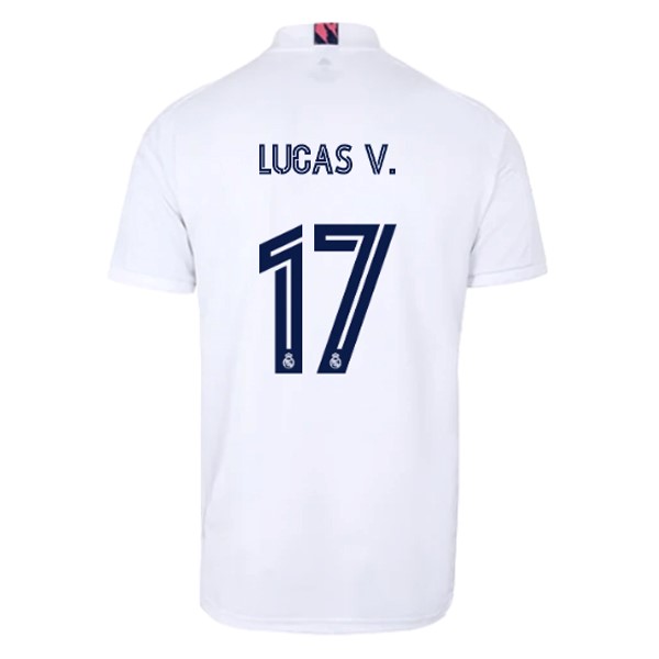 Camiseta Real Madrid 1ª NO.17 Lucas V. 2020-2021 Blanco